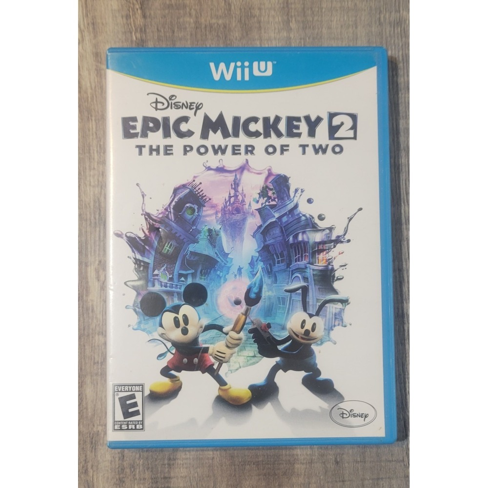 Disney Epic Mickey 2 The Power of Two (Nintendo Wii U, 2012) Complete In Box CIB